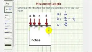 Ex: Identify Fractions of an Inch on a Ruler