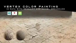 Vertex Color Painting in Maya with Redshift and Quixel Megascans