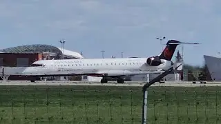 Air Canada Express Mitsubishi CRJ-900LR Taking Off From Runway 26 #yqr