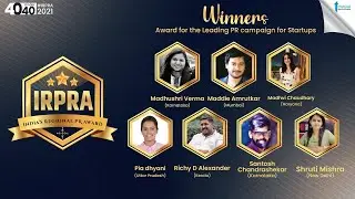 #IRPRA2021 Winners | Leading PR campaign for Startups category | 40U40