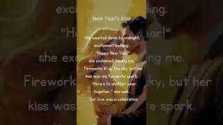 New Year's Kiss #NewYearsKiss #NewYearRomance #RomanticNewYear #KissAtMidnight #NewYearMagic