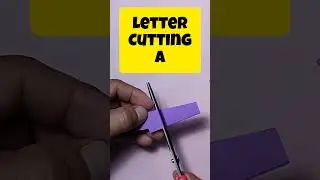 letter cutting A #lettercutting