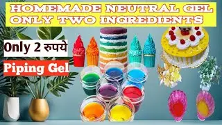 Homemade Neutral Gel /Gel Icing for Cake/How to Make Gel Icing  for Cake Decoration!#cakedripping