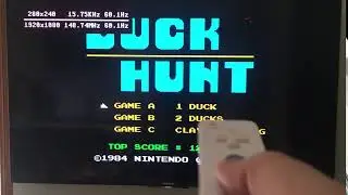 MiSTer NES core Lightgun with MAYFLASH DolphinBar (still no fire button, but we are almost there)
