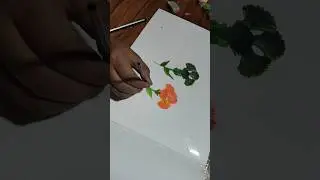 china rose (jaba ful) #art #shortvideo viral video