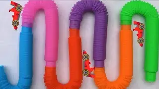Relaxing and 50 Crunchy ASMR TOYS POP TUBE 