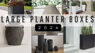 2024 LARGE PLANTER BOXES & POTS | Concrete Planter | Indoor Outdoor Planter #springdecorideas
