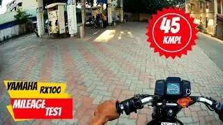 Yamaha rx100 mileage test with proof | gj biker |