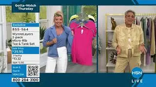 WynneLayers 2pack MicroRib Tee   Tank Set