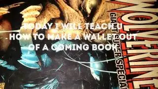 how to make a wallet out of a comic book (paper 12.5*15 inches )