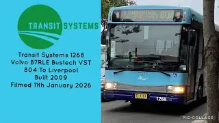 Transit Systems (1268) Volvo B7RLE Bustech VST 804 To Liverpool 