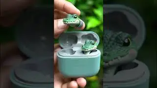 Animal earbuds #aiearbuds #aigadgets #music #art #smartbuds #aicontent #wirelessearbuds