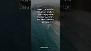 Meetup - connecting people offline