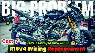 R15v4 Wiring Replacement || R15v4m Wiring kit Change || Rats Destroyed my Bike Wire ||