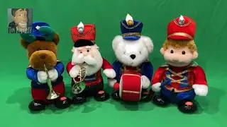 TL Toys 4-Piece Interactive Christmas Marching Band - &ldquo;Jingle Bells&rdquo; & &ldquo;Deck The Halls&rdquo;