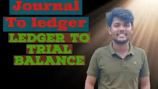 Journal To Ledger To Trial Balance || Total Method ||