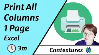 Fit All Excel Columns on One Printed Page