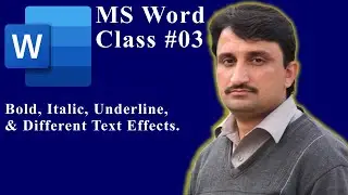 Font Dialogue Box & Text Effects Command ||MS Word 2019|| Class No. 3 || Urdu/Hindi