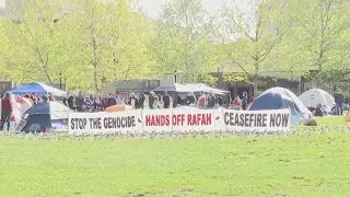 Encampment protesting war in Gaza enters 3rd day in Pittsburgh