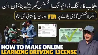 Overseas Pakistanis How to Make Learning Driving License Online In Punjab Pakistan Complete Process