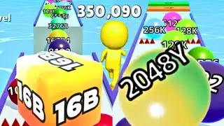 MAX Levels New Update- Jelly Run 2048 vs Push Harder 3D vs Ball Run Infinity | Ball Run Infinity 😎👍