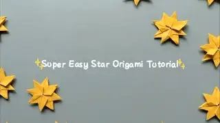 How to Make Easy Star Origami Tutorial - Cute for DIY cards, and Journal decorations