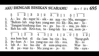 AKU DENGAR BISIKAN SUARAMU | Puji Syukur No. 695 | Lagu Rohani Katolik