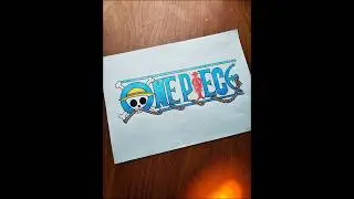 Drawing One Piece Logo 🔥   #anime #drawing #animeeart