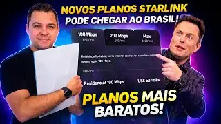 Ficou mais barato! NOVOS PLANOS STARLINK disponíveis nos EUA! Será que chega no BR?
