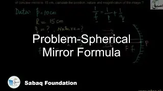 Problem-Spherical Mirror Formula, Physics Lecture | Sabaq.pk