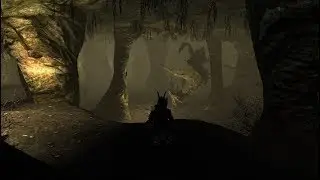 The Elder Scrolls V: Skyrim. Дюрневир пытается лечь поспать.