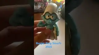 Burger King (king jr )Smurfs  2025 brainy Smurf review #smurfs #bugerking #king jr