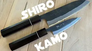 Распаковка &mdash; Сиро Камо Куручи AS Santoku 165 мм и Petty 90 мм в Aogami Super Santoku