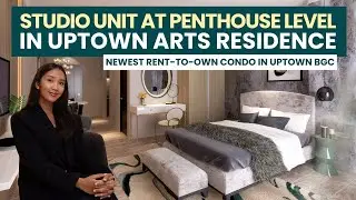 Studio unit at Penthouse Level in Uptown Arts Residence
