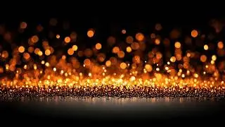 Abstract Golden Orange Bokeh Glow with Warm Particles Seamless Motion Background Loop 4K 60FPS