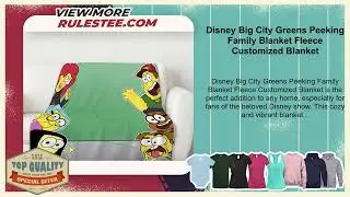Disney Big City Greens Peeking Family Blanket Fleece Customized Blanket