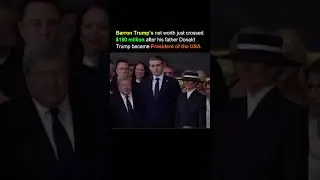 Barron Trump Net Worth Crosses $150 Million | Youngest Trump Billionaire in Making 💰#shorts