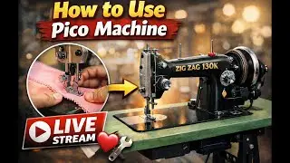 Quick Demo Of Pico/zigzag machine✅ LIVE🛑 #sewingmachine #demo