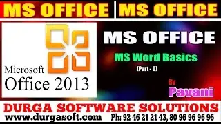 MS office Tutorial || Ms Word Basics Part-12 by Pavani