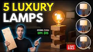 5 Stylish Wooden Lamp Designs You Can Build This Weekend | Easy DIY Woodworking