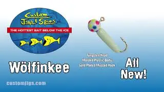 Custom Jigs & Spins Wolfinkee Tungsten Ice Jig - 2019 Commercial  w/ ice fishing tips