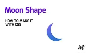 Create moon shape with css