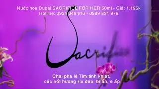 ( BEST SELLING) Nước Hoa AJMAL Sacrifice For Her 50 ML Ch&iacute;nh H&atilde;ng