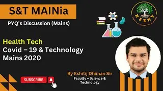 Sci & Tech | UPSC Mains PYQ 2020 | Covid19 & Technology|  Kshitij Sir | #neenvias #economybyamansoni