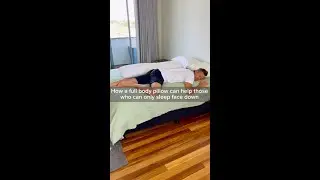 How A Full Body Pillow Can Help Those Who Can Only Sleep Face Down | Jason Gilbert #shorts