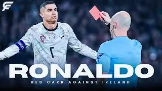 Cristiano Ronaldo FIRST EVER Portugal Red Card vs Ireland |  All Angles & Slow Motion (2025) 😱🔥