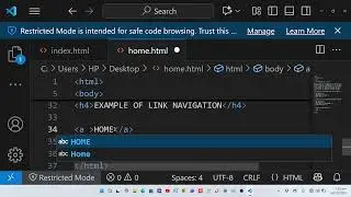 HTML-RELATIVE AND ABSOLUTE LINK NAVIGATION
