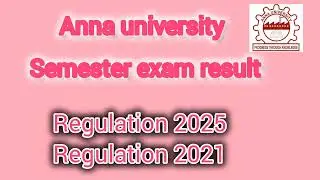 Anna university result update