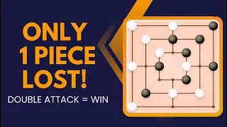 Lost Only One Piece&hellip; Then Double Attack Won the Game! | Mills Game Endgame Mastery