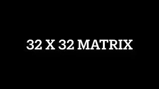 32x33 Matrix - Electronics holder timelapse